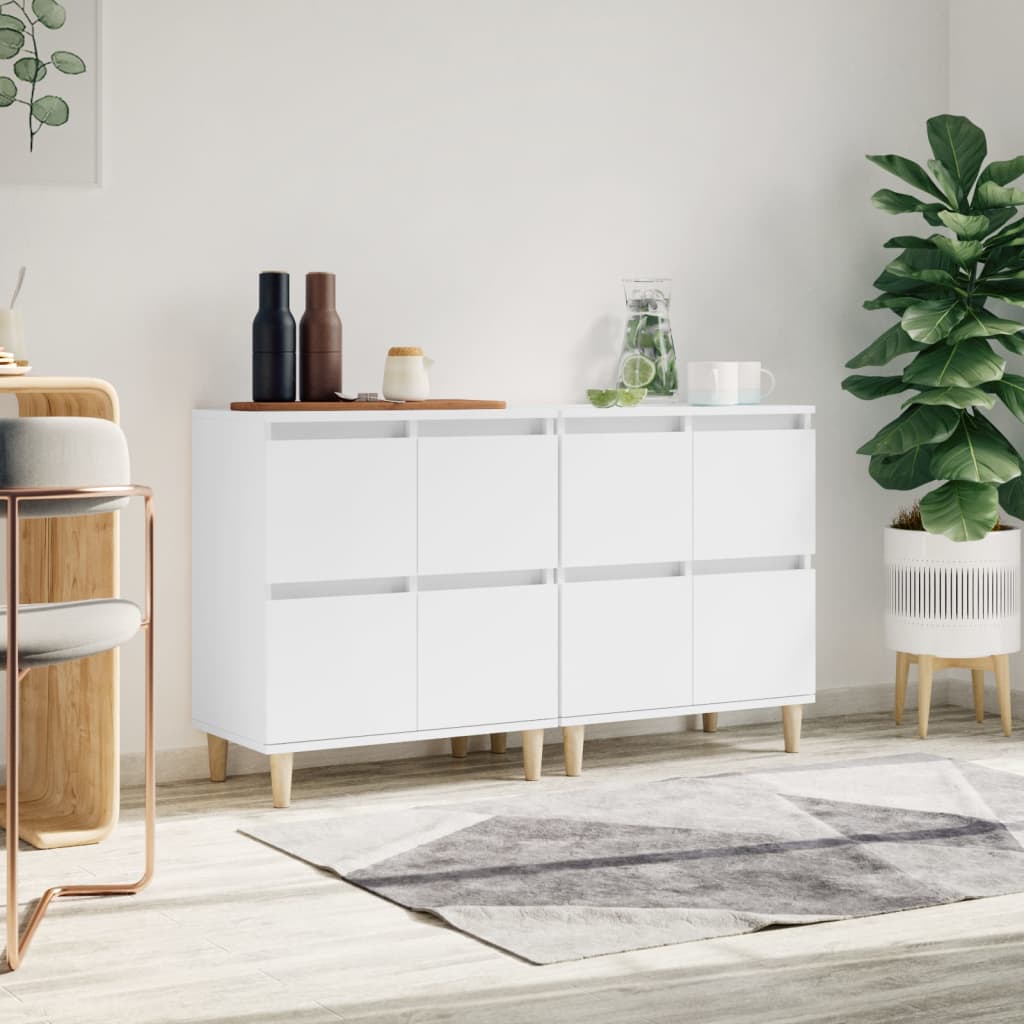 Sideboards 60x35x70 cm Engineered Wood 2 pcs White