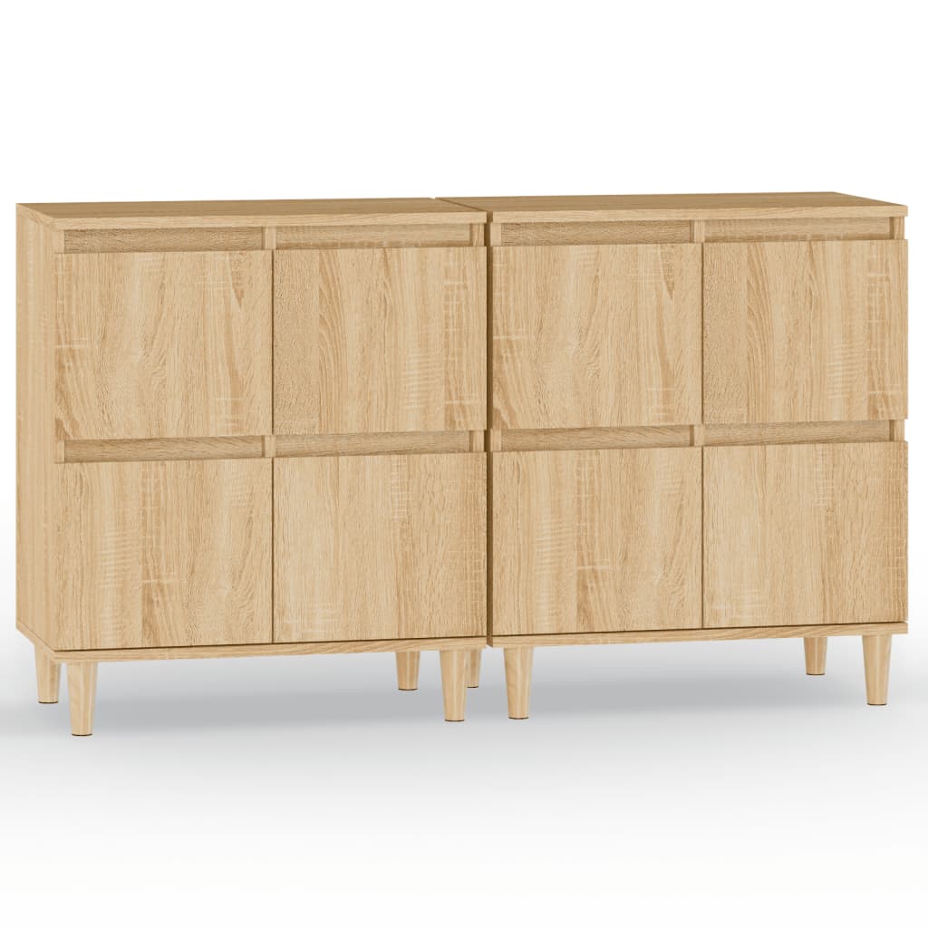 Sideboards 60x35x70 cm Engineered Wood 2 pcs Sonoma oak