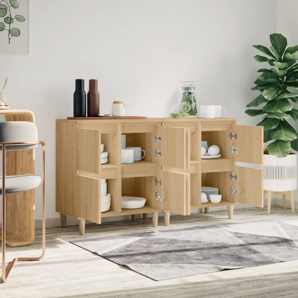 Sideboards 60x35x70 cm Engineered Wood 2 pcs Sonoma oak