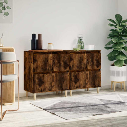 Sideboards 60x35x70 cm Engineered Wood 2 pcs Smoked oak