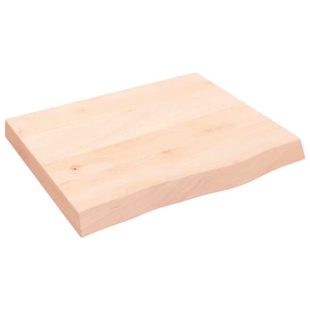 vidaXL Bathroom Countertop 60x50x(2-6) cm Untreated Solid Wood 2