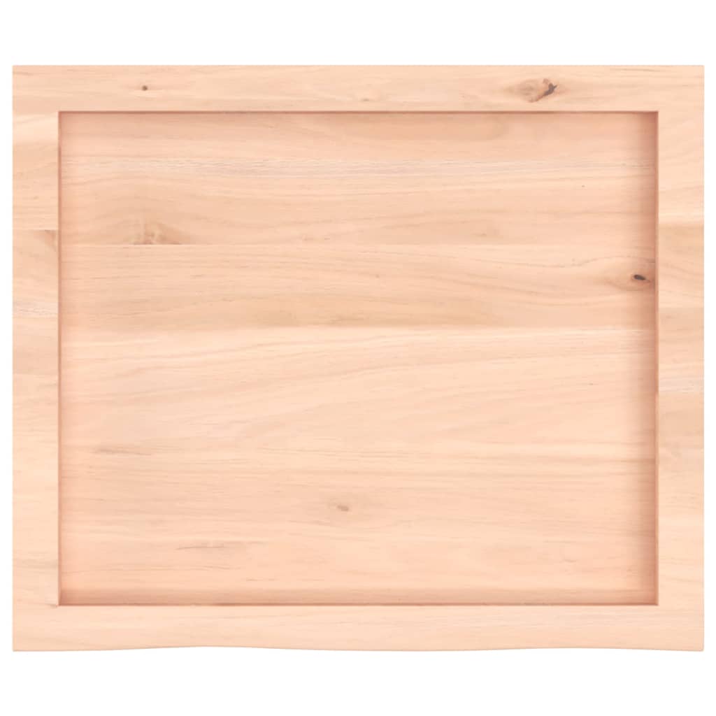 vidaXL Bathroom Countertop 60x50x(2-6) cm Untreated Solid Wood 4