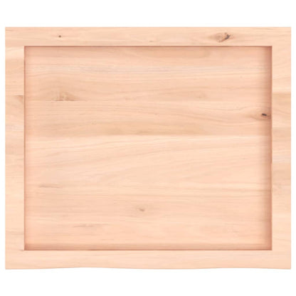 vidaXL Bathroom Countertop 60x50x(2-6) cm Untreated Solid Wood 4