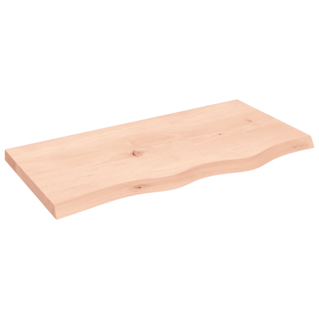 vidaXL Bathroom Countertop 80x40x(2-4) cm Untreated Solid Wood 2