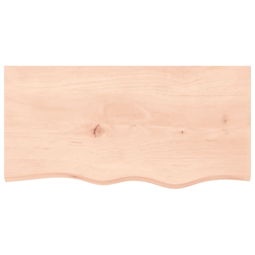 vidaXL Bathroom Countertop 80x40x(2-4) cm Untreated Solid Wood 3