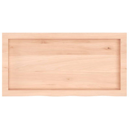 vidaXL Bathroom Countertop 80x40x(2-4) cm Untreated Solid Wood 4