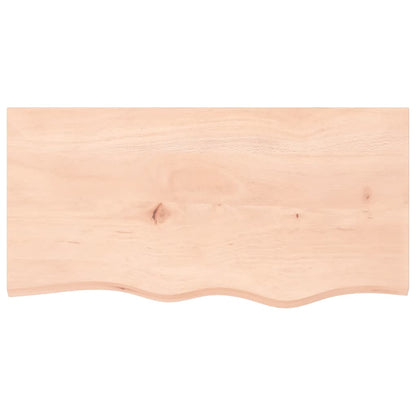 vidaXL Bathroom Countertop 80x40x(2-6) cm Untreated Solid Wood 3