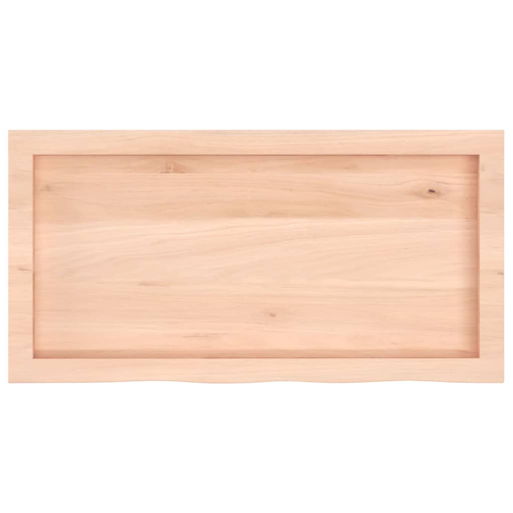 vidaXL Bathroom Countertop 80x40x(2-6) cm Untreated Solid Wood 4