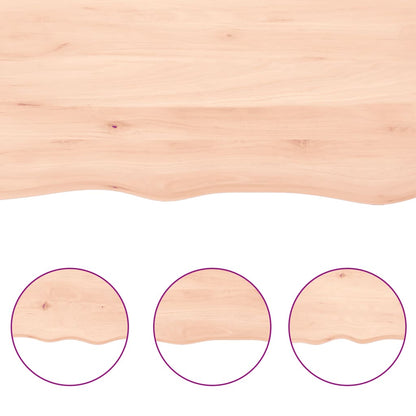 vidaXL Bathroom Countertop 80x40x(2-6) cm Untreated Solid Wood 5