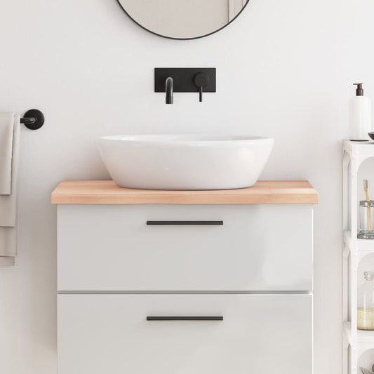 Bathroom Countertop 40x50x(2-4) Untreated Solid Wood Natural 80 cm