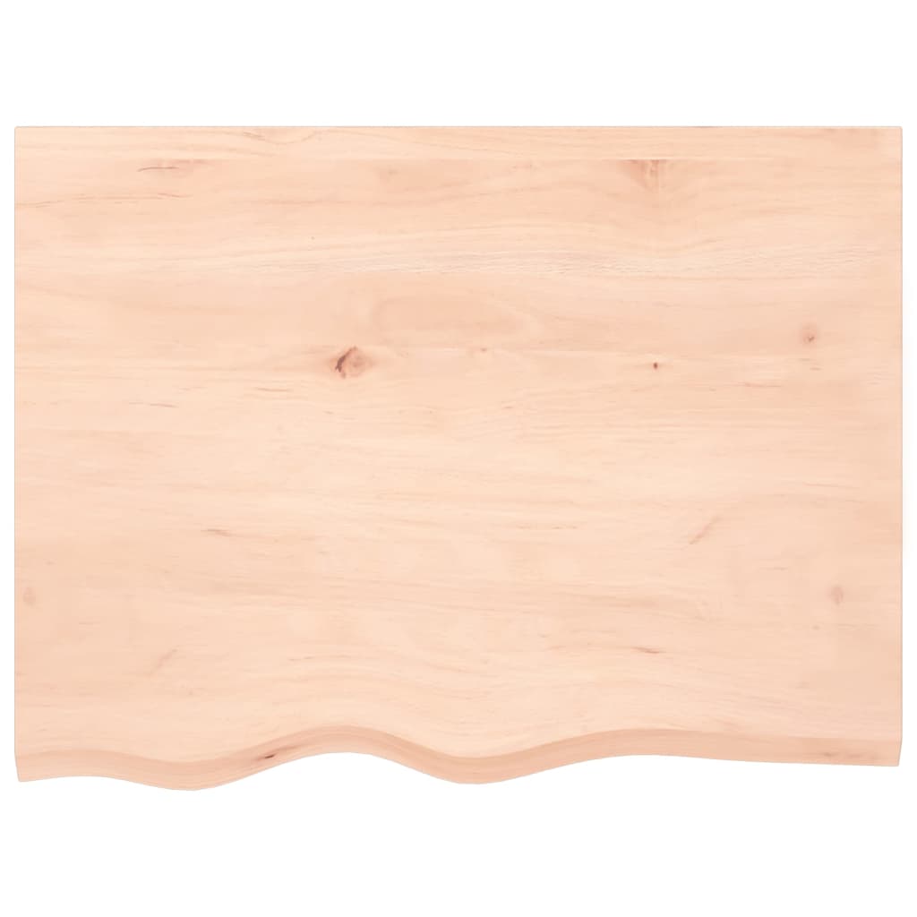 vidaXL Bathroom Countertop 80x60x2 cm Untreated Solid Wood 3