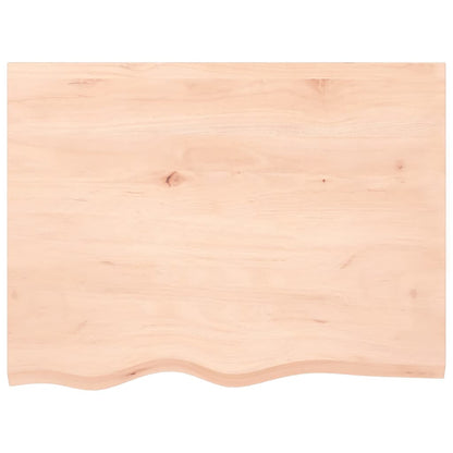 vidaXL Bathroom Countertop 80x60x2 cm Untreated Solid Wood 3