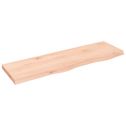 vidaXL Bathroom Countertop 100x30x(2-4) cm Untreated Solid Wood 2
