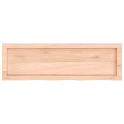 vidaXL Bathroom Countertop 100x30x(2-4) cm Untreated Solid Wood 4