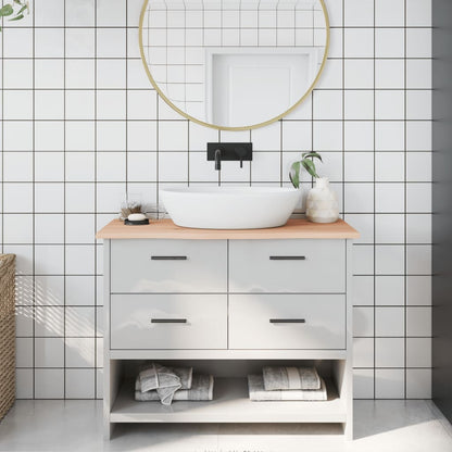 vidaXL Bathroom Countertop 100x40x2 cm Untreated Solid Wood 1