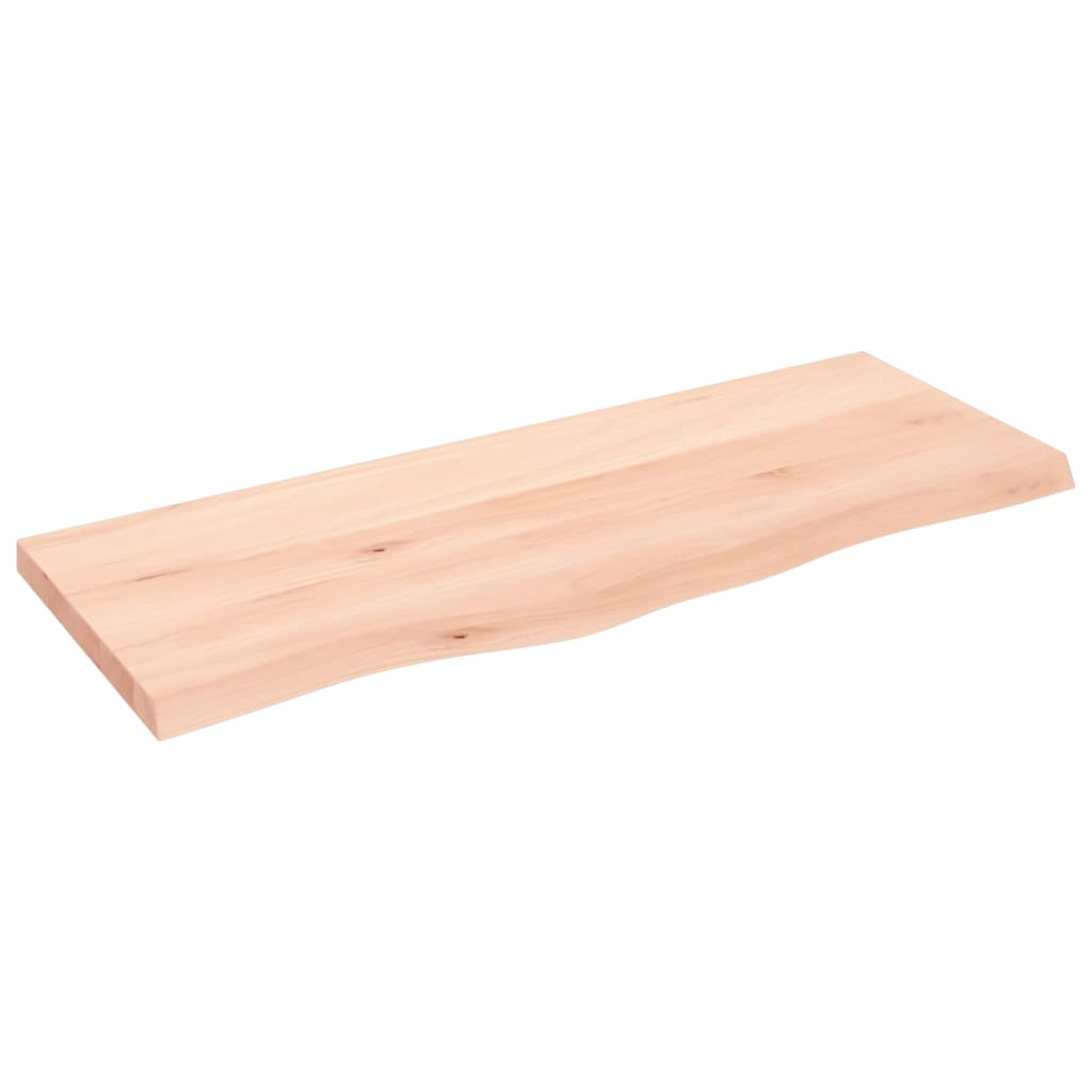 vidaXL Bathroom Countertop 100x40x(2-4) cm Untreated Solid Wood 2