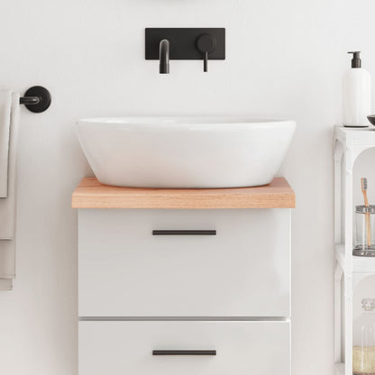 vidaXL Bathroom Countertop 40x50x(2-4) Solid Wood Light Brown