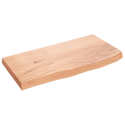 vidaXL Bathroom Countertop Light Brown 60x30x(2-4) cm Solid Wood 2
