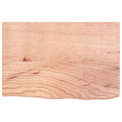 vidaXL Bathroom Countertop Light Brown 60x40x(2-4) cm Treated Solid Wood 3