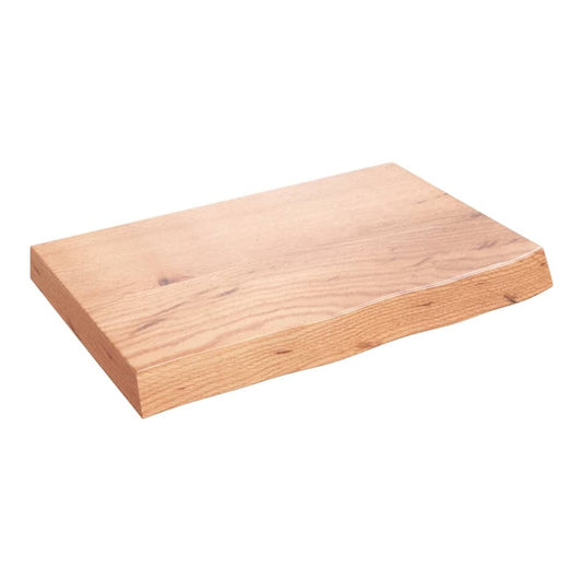 Bathroom Countertop 60x40x(2-6) Solid Wood Light Brown 60 cm