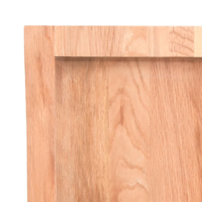 vidaXL Bathroom Countertop Light Brown 60x50x(2-4) cm Treated Solid Wood 6