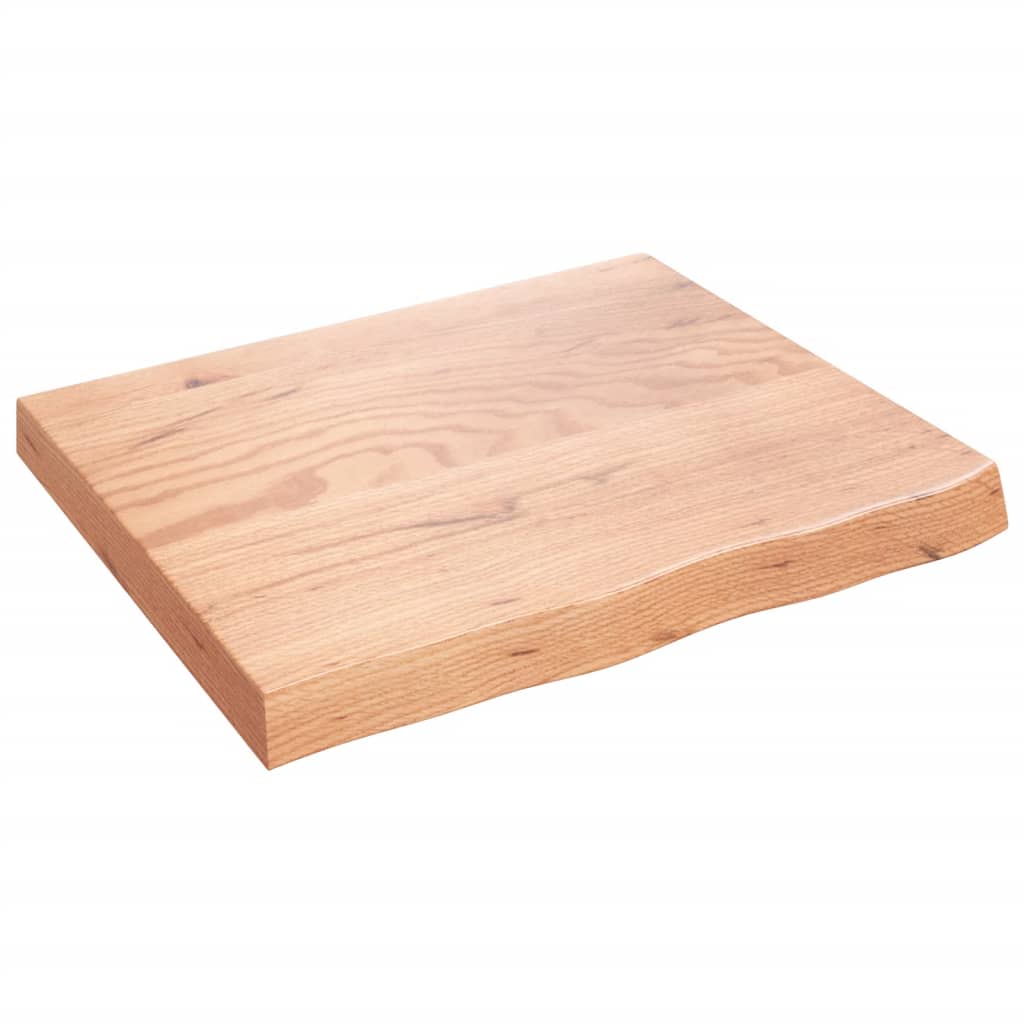 vidaXL Bathroom Countertop Light Brown 60x50x(2-6) cm Solid Wood 2