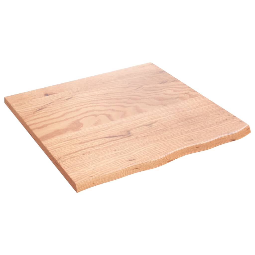 vidaXL Bathroom Countertop Light Brown 60x60x2 cm Treated Solid Wood 2