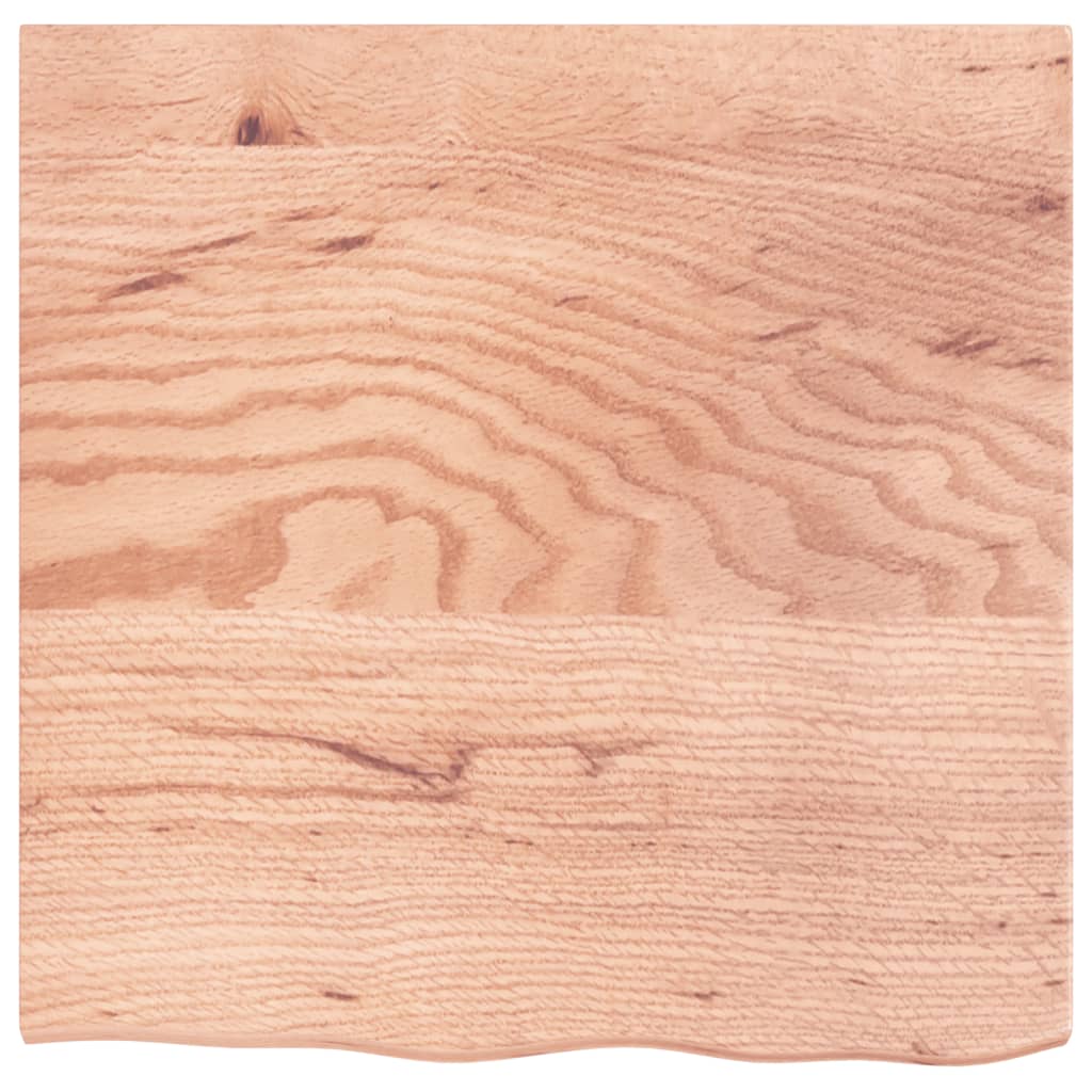vidaXL Bathroom Countertop Light Brown 60x60x2 cm Treated Solid Wood 3