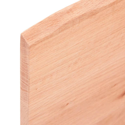 vidaXL Bathroom Countertop Light Brown 60x60x2 cm Treated Solid Wood 5