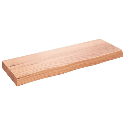 vidaXL Bathroom Countertop Light Brown 80x30x(2-6) cm Treated Solid Wood 2