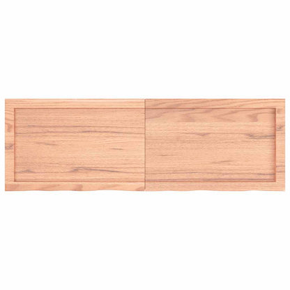 vidaXL Bathroom Countertop Light Brown 120x40x(2-4) cm Solid Wood 3