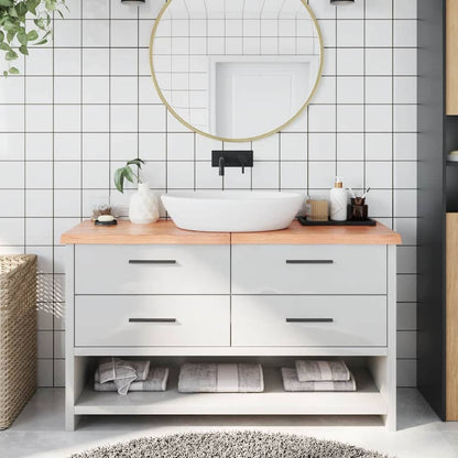Bathroom Countertop 40x60x(2-4) Solid Wood Light Brown 140 cm