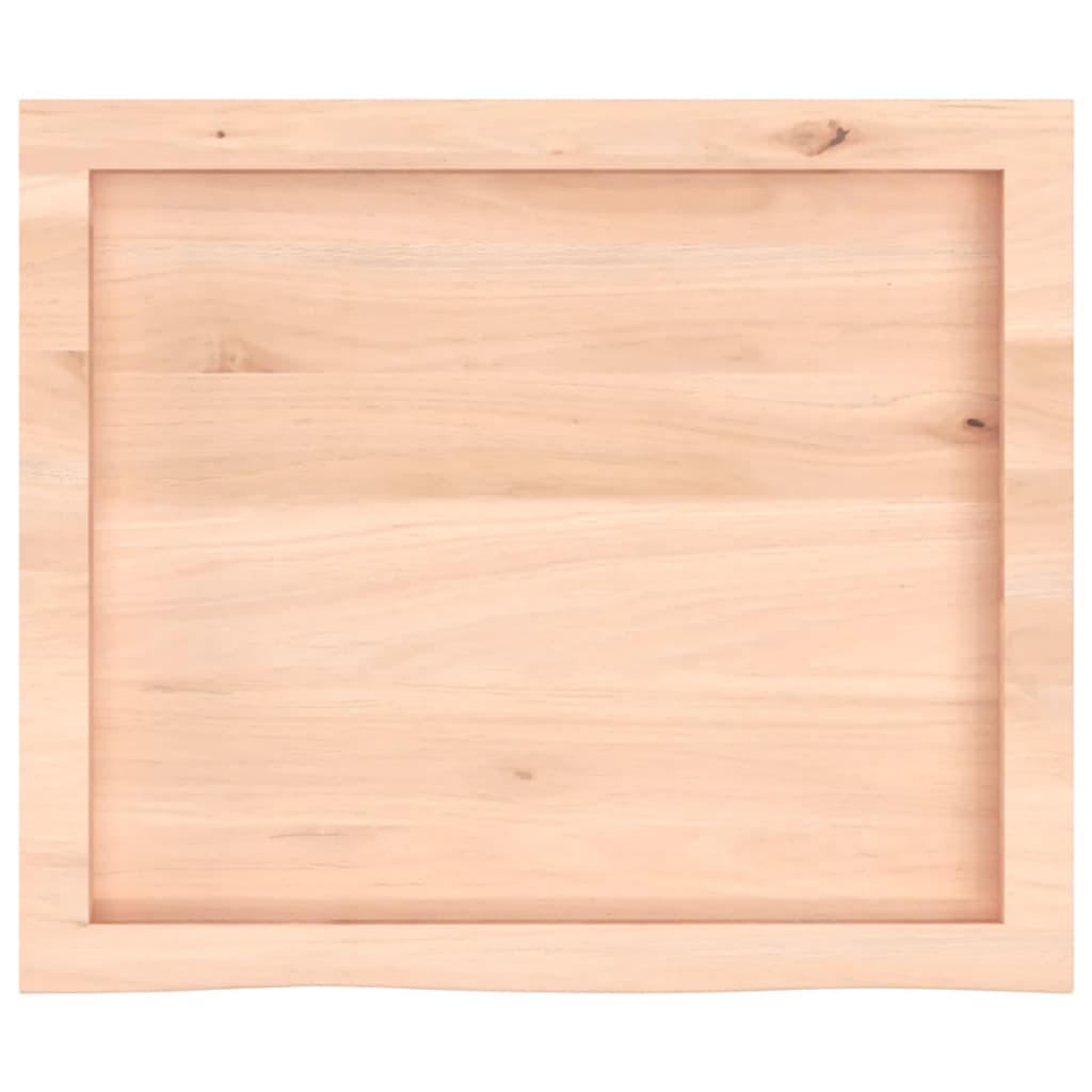 vidaXL Table Top 60x50x(2-6) cm Untreated Solid Wood Oak 4