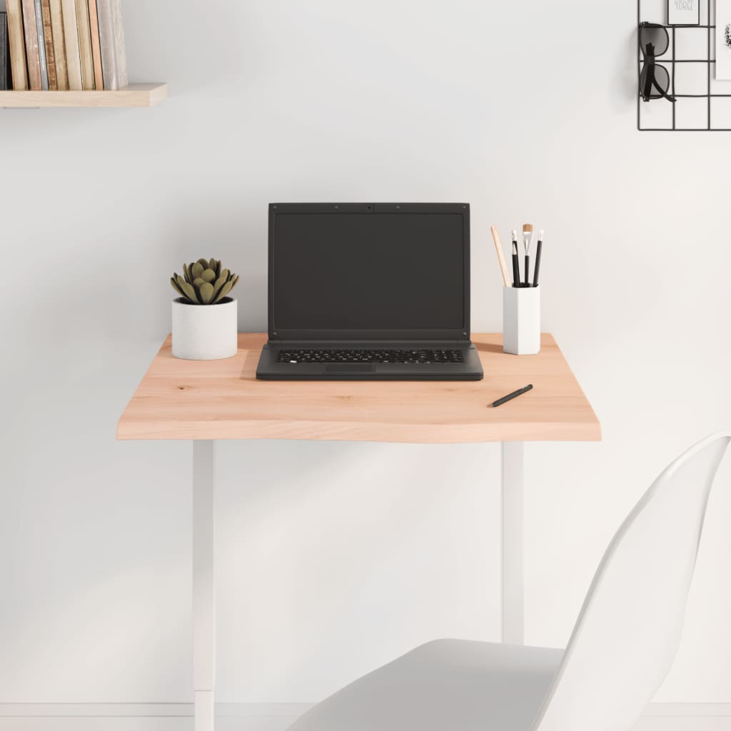 vidaXL Table Top 60x60x2 cm Untreated Solid Wood Oak 1