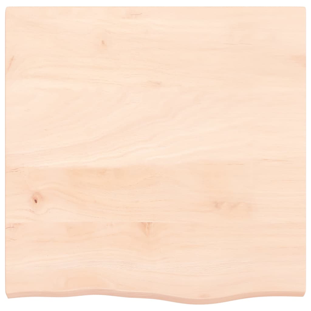 vidaXL Table Top 60x60x(2-4) cm Untreated Solid Wood Oak 3