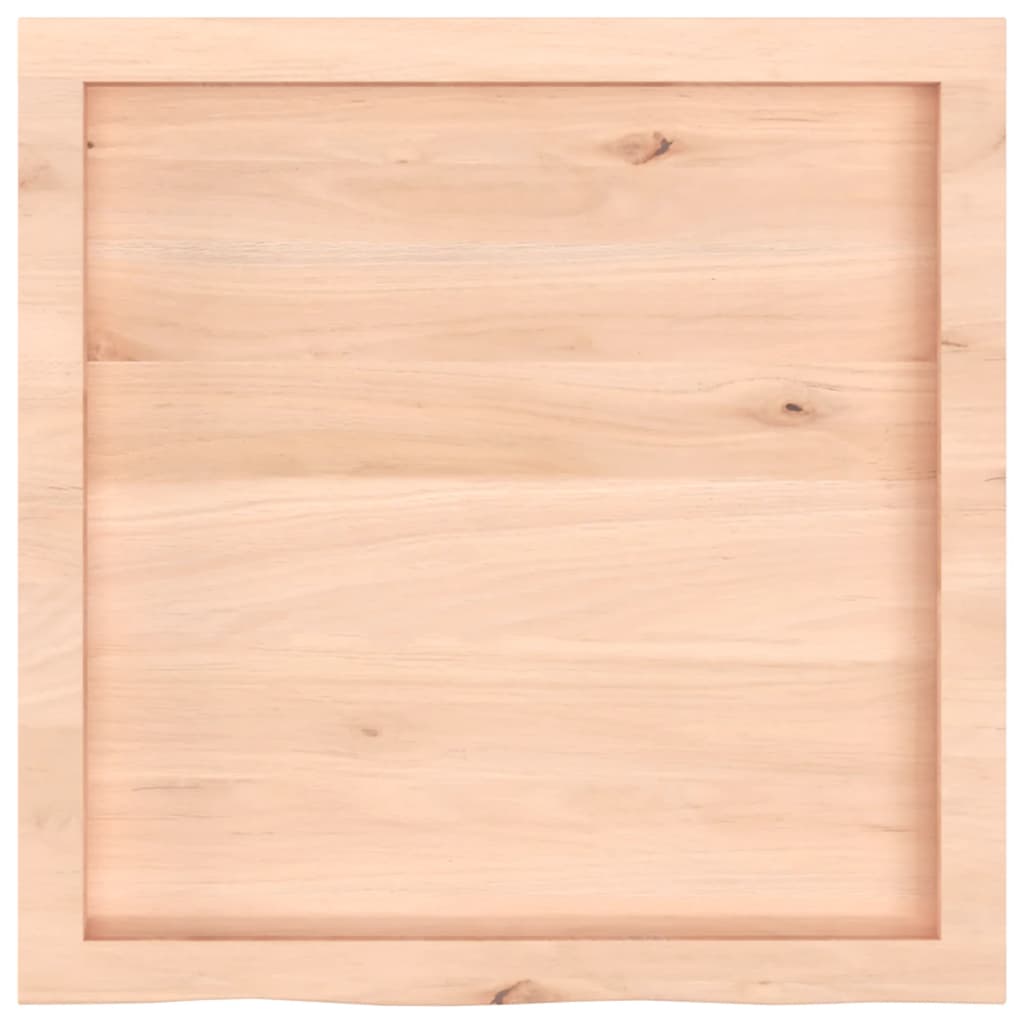 vidaXL Table Top 60x60x(2-4) cm Untreated Solid Wood Oak 4