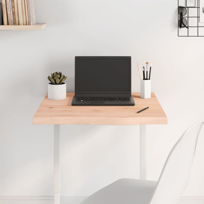 vidaXL Table Top 60x60x(2-4) cm Untreated Solid Wood Oak 1