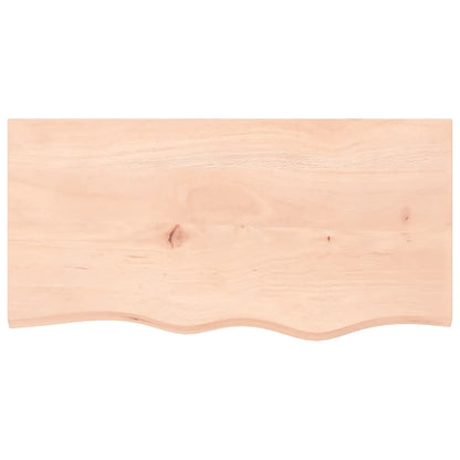 vidaXL Table Top 80x40x(2-6) cm Untreated Solid Wood Oak 3