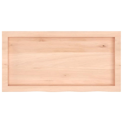vidaXL Table Top 80x40x(2-6) cm Untreated Solid Wood Oak 4