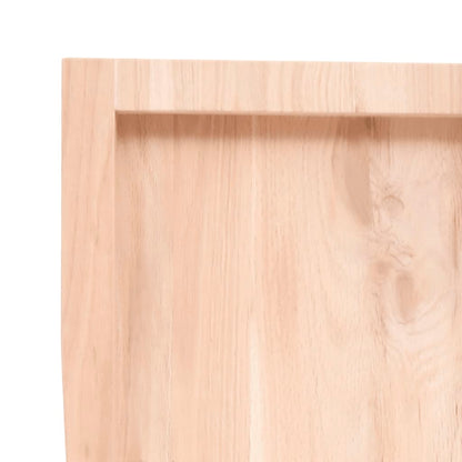 vidaXL Table Top 80x40x(2-6) cm Untreated Solid Wood Oak 6