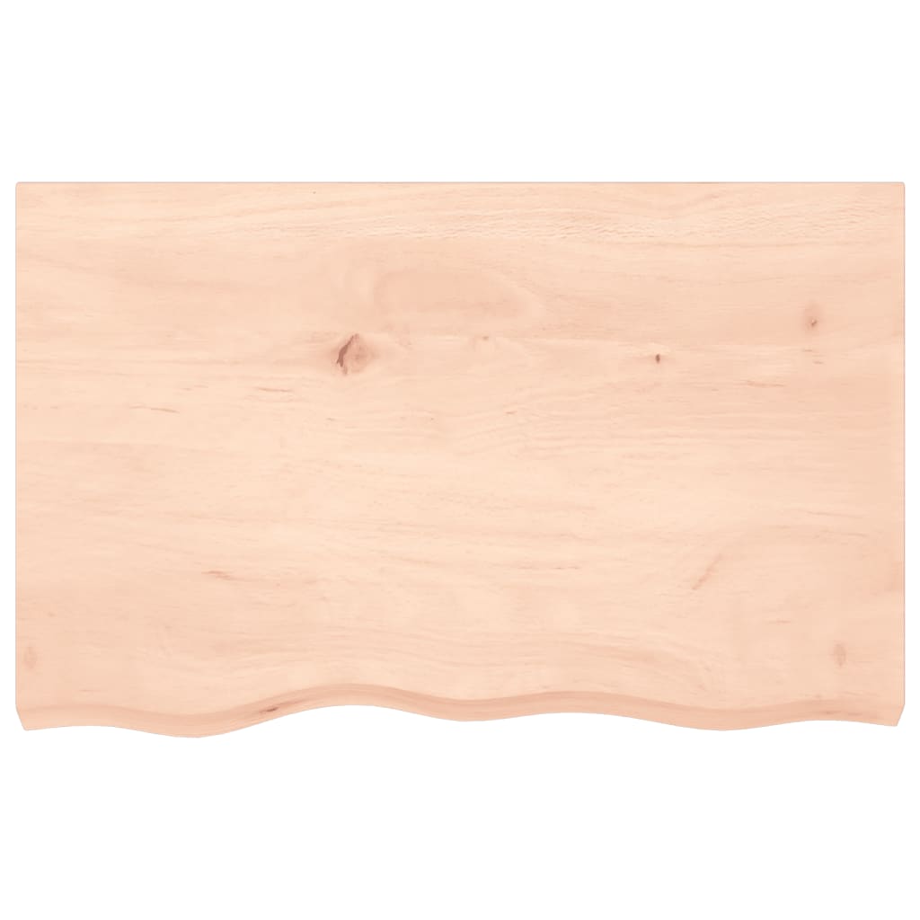 vidaXL Table Top 80x50x2 cm Untreated Solid Wood Oak 3
