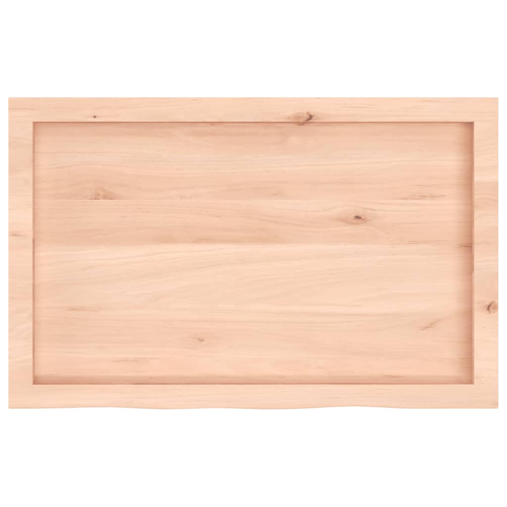 Table Top 60x50x(2-4) Untreated Solid Wood Oak Natural 80 cm