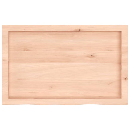 Table Top 60x50x(2-4) Untreated Solid Wood Oak Natural 80 cm