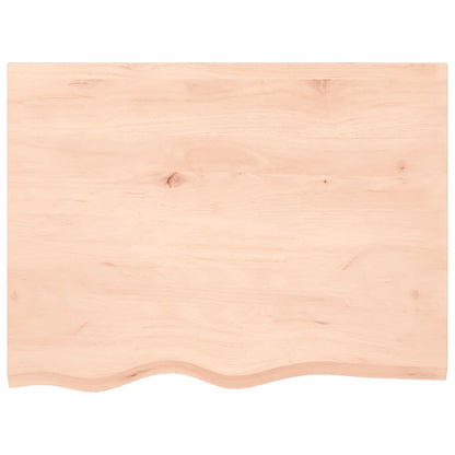 vidaXL Table Top 80x60x2 cm Untreated Solid Wood Oak 3
