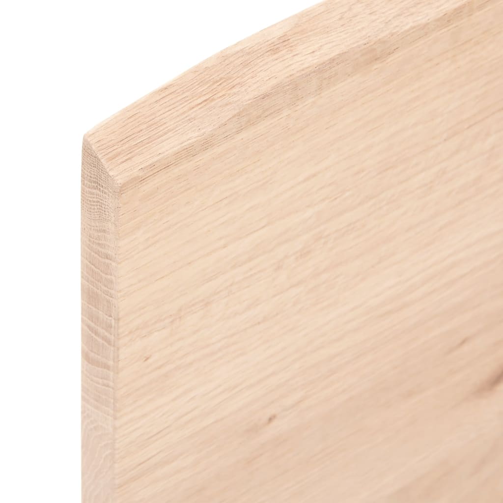 vidaXL Table Top 100x40x2 cm Untreated Solid Wood Oak 5