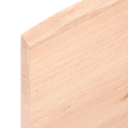 vidaXL Table Top 100x40x2 cm Untreated Solid Wood Oak 5