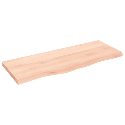 vidaXL Table Top 100x40x(2-4) cm Untreated Solid Wood Oak 2