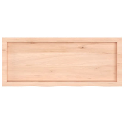 vidaXL Table Top 100x40x(2-4) cm Untreated Solid Wood Oak 4