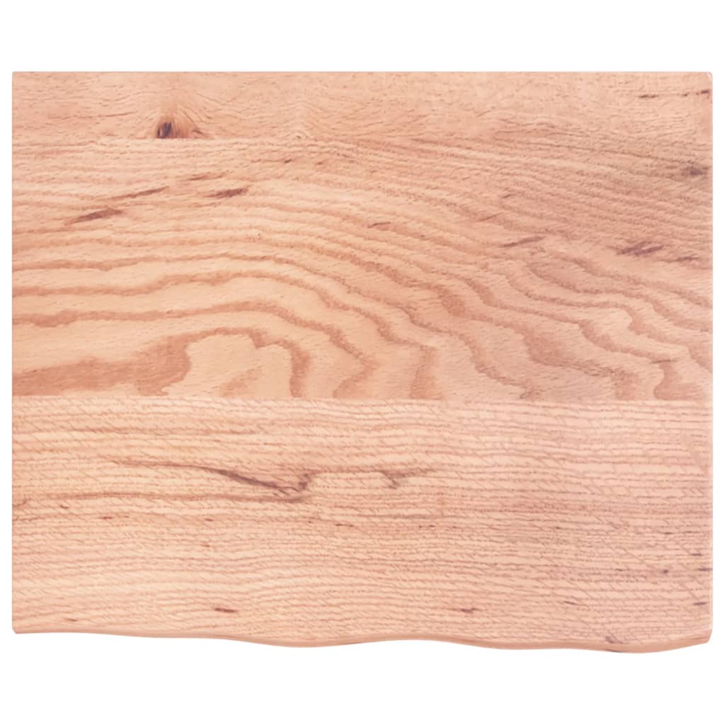 vidaXL Table Top Light Brown 60x50x2 cm Treated Solid Wood Oak 3