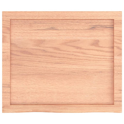vidaXL Table Top Light Brown 60x50x(2-4) cm Treated Solid Wood Oak 4